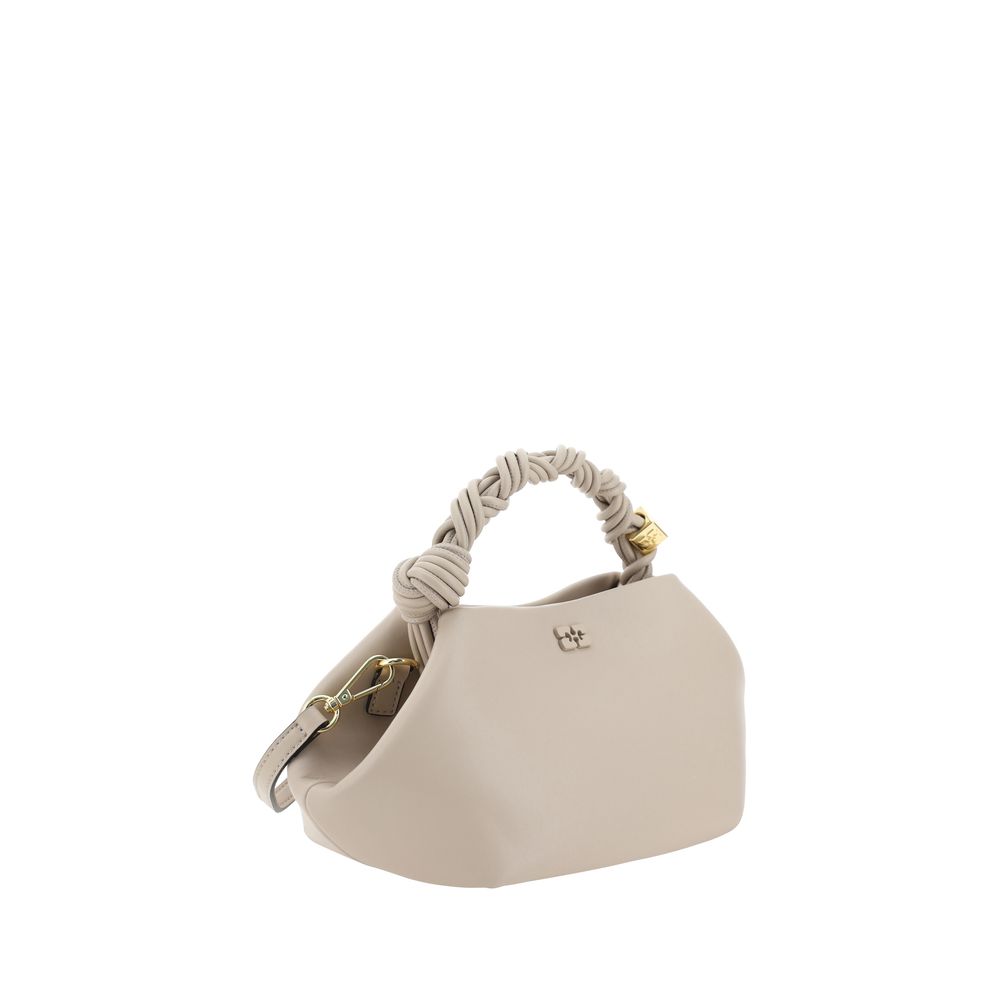 Borsa a mano Ganni bianca in pelle riciclata