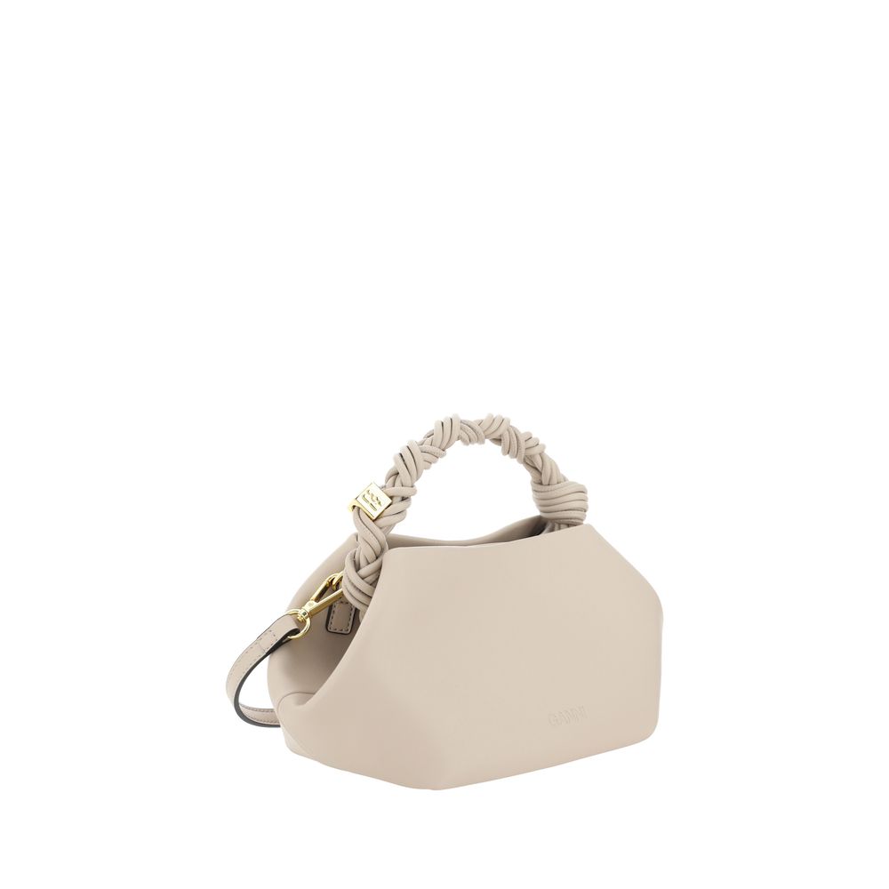 Borsa a mano Ganni bianca in pelle riciclata