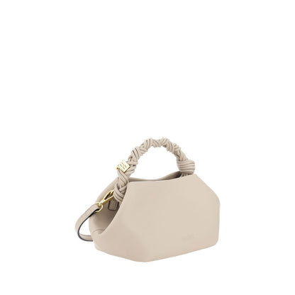 Borsa a mano Ganni bianca in pelle riciclata