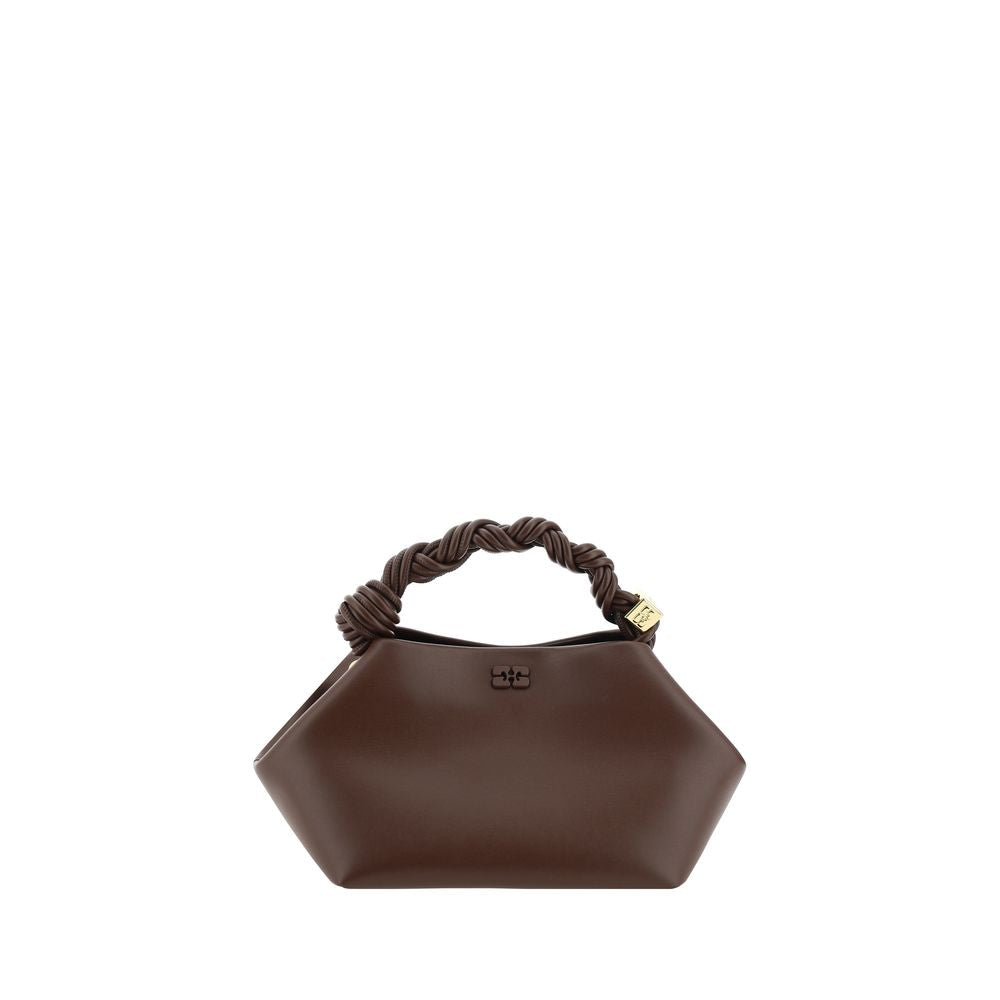 Ganni Brown Recycled Leather Handbag