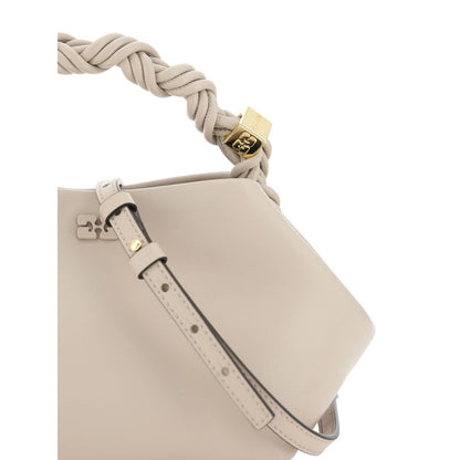 Borsa a mano Ganni bianca in pelle riciclata