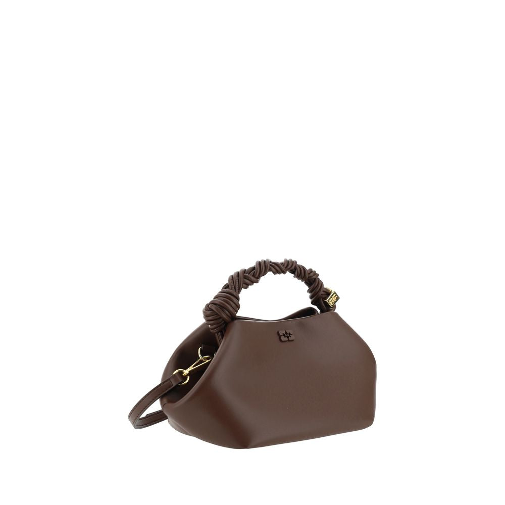 Ganni Brown Recycled Leather Handbag