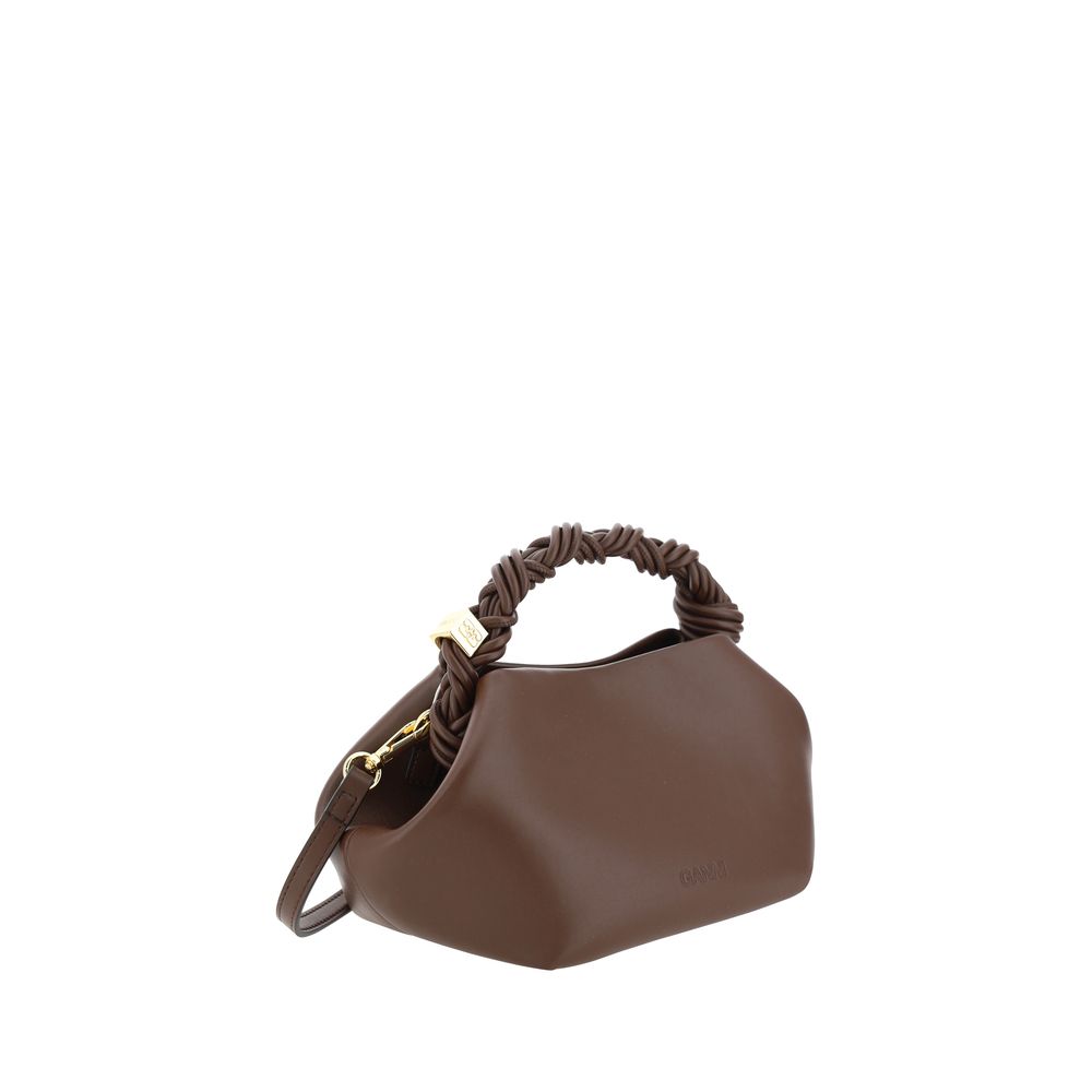 Ganni Brown Recycled Leather Handbag