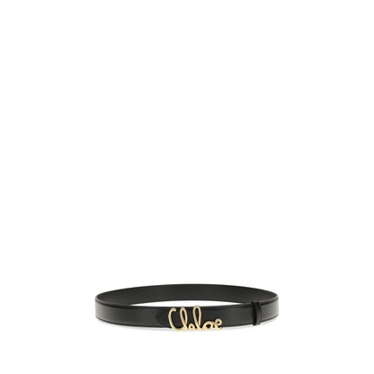 Cintura Chloé in pelle di vitello nera Bos Taurus