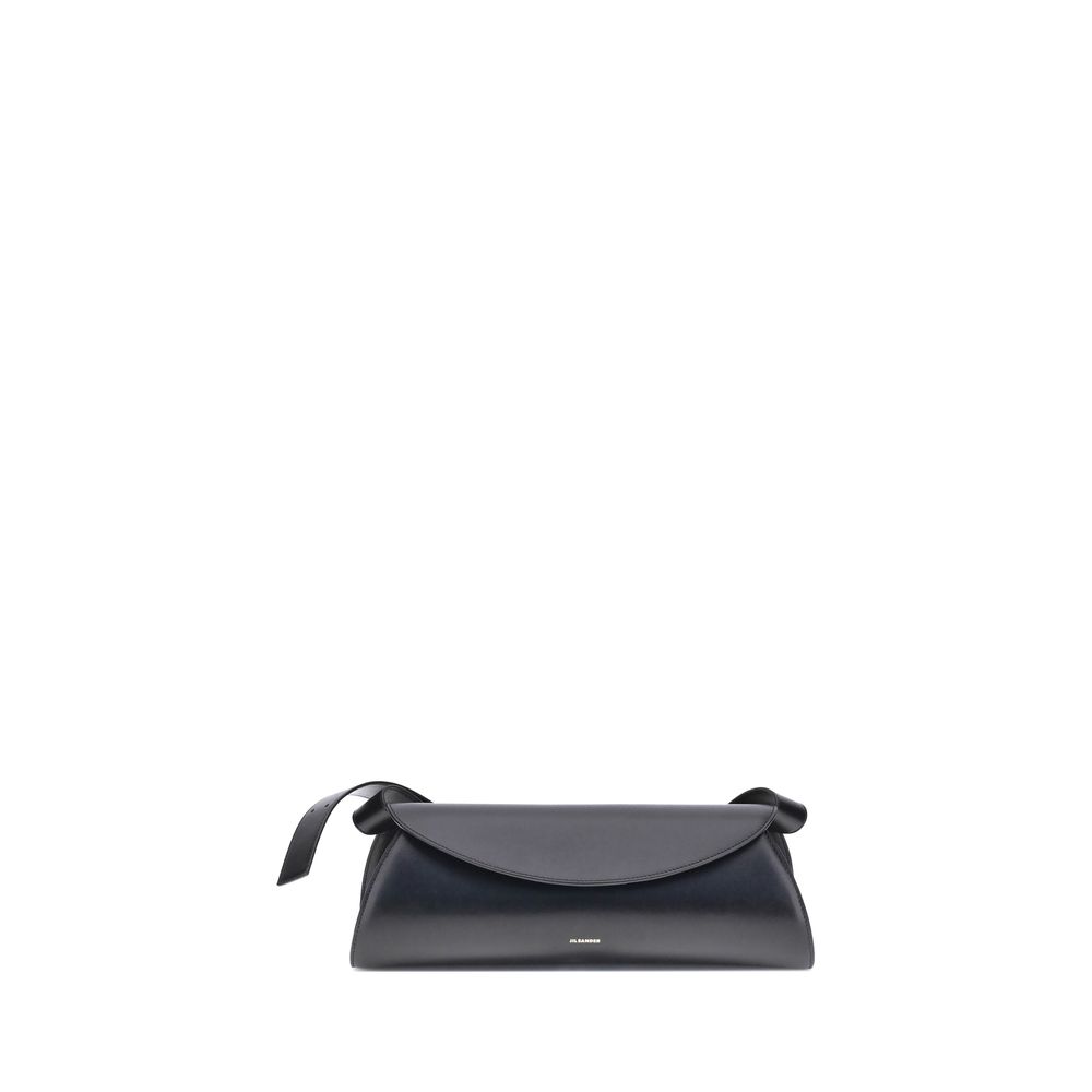 Sac à bandoulière Jil Sander en cuir de veau noir Bos Taurus