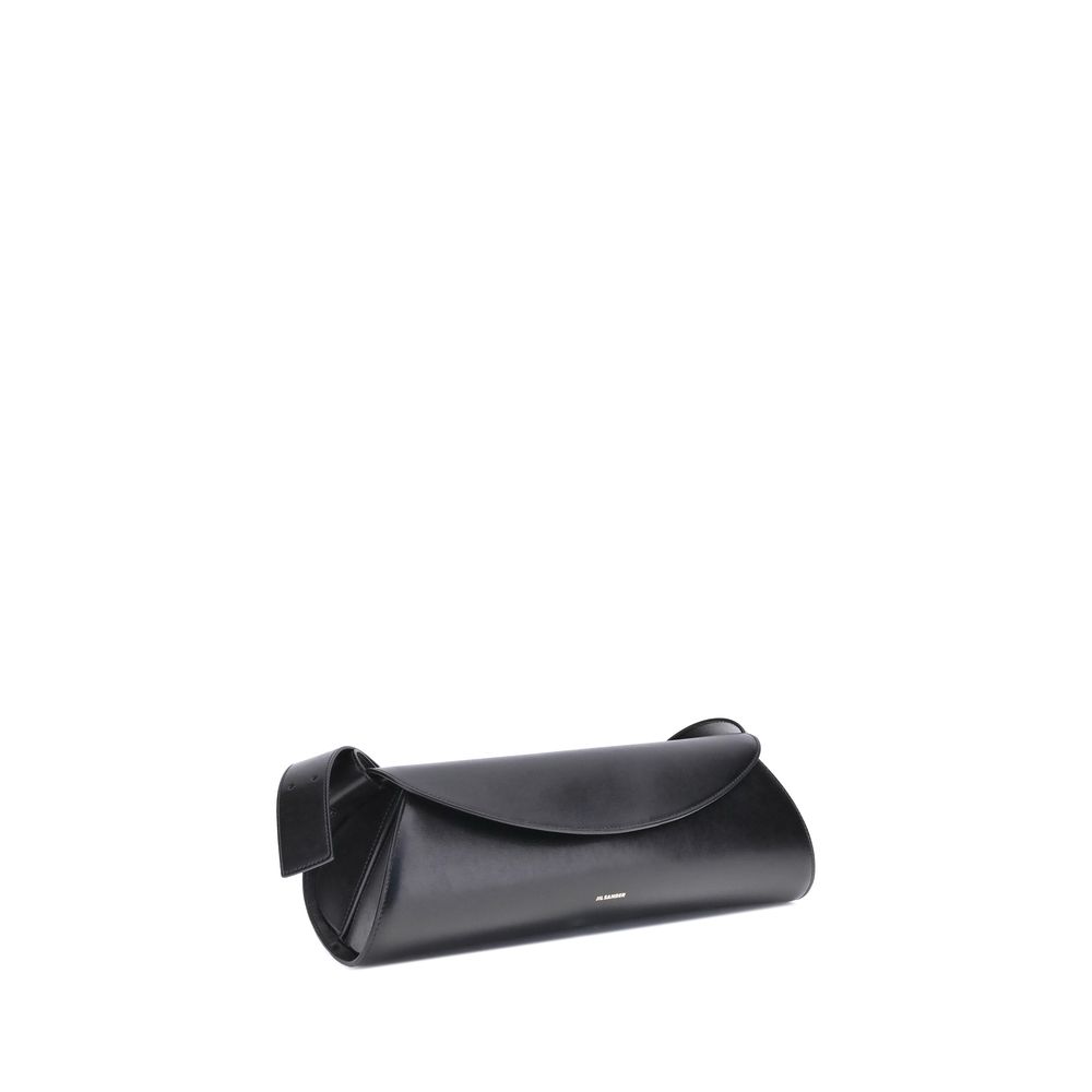 Sac à bandoulière Jil Sander en cuir de veau noir Bos Taurus