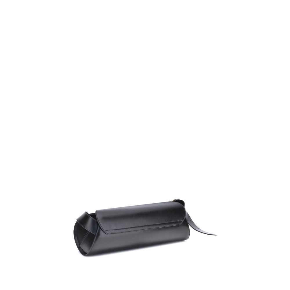 Sac à bandoulière Jil Sander en cuir de veau noir Bos Taurus