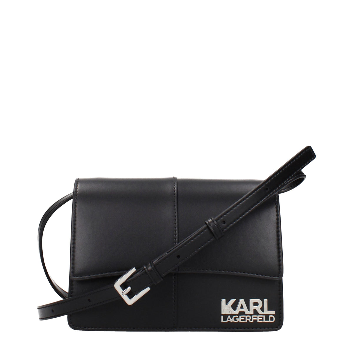 Borsa a tracolla Karl Lagerfeld in polietilene nero