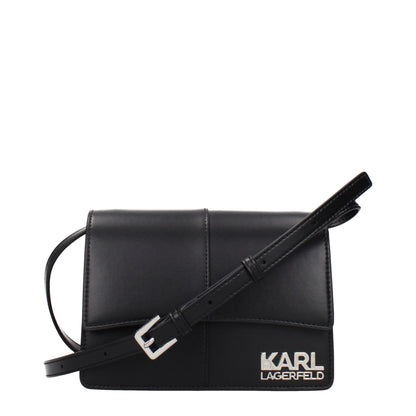 Borsa a tracolla Karl Lagerfeld in polietilene nero