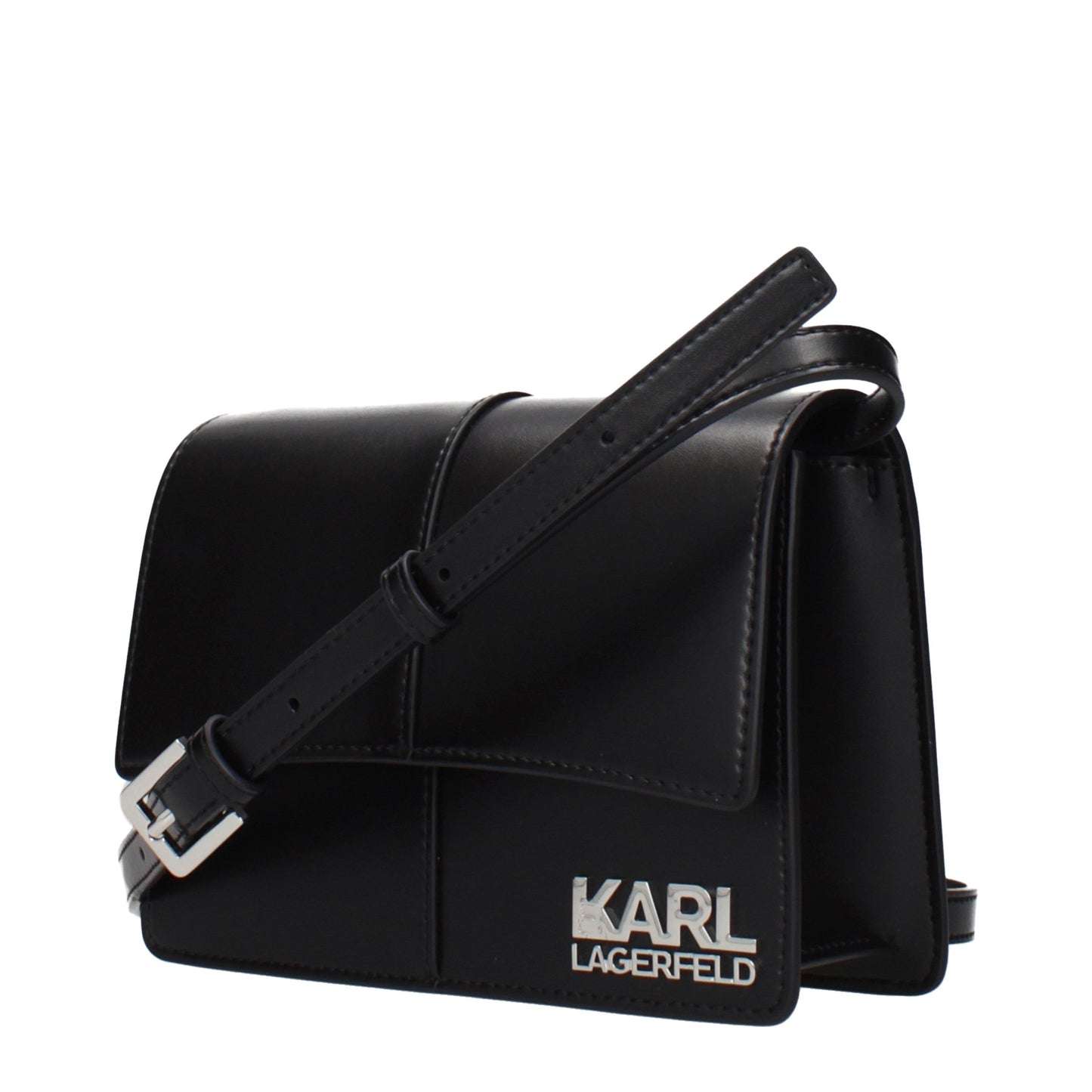 Borsa a tracolla Karl Lagerfeld in polietilene nero