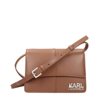 Borsa a tracolla Karl Lagerfeld in polietilene marrone
