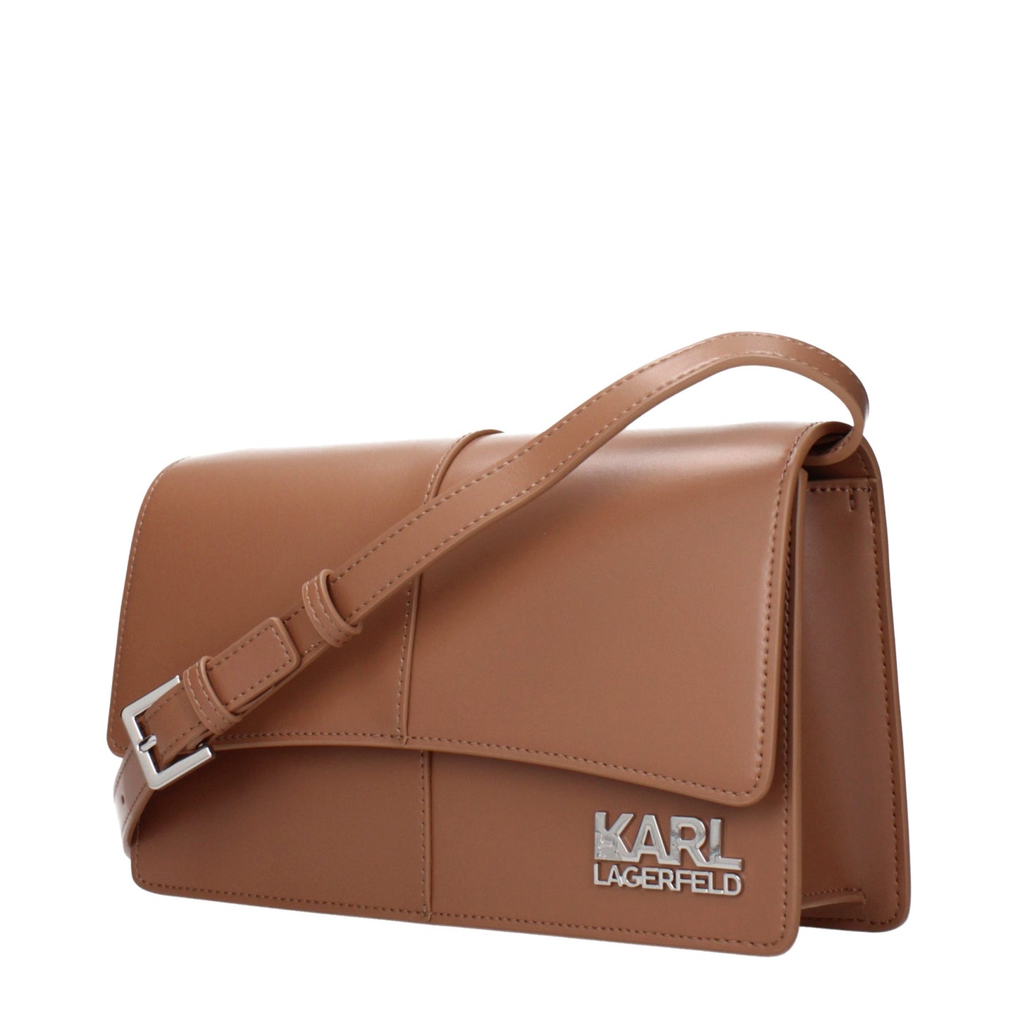 Borsa a tracolla Karl Lagerfeld in polietilene marrone