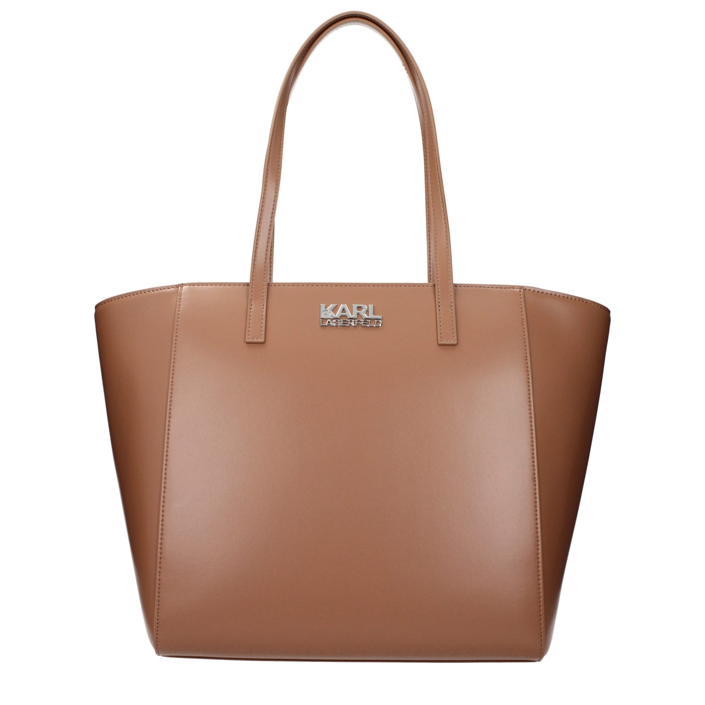 Borsa a Spalla Karl Lagerfeld Marrone in Polietilene