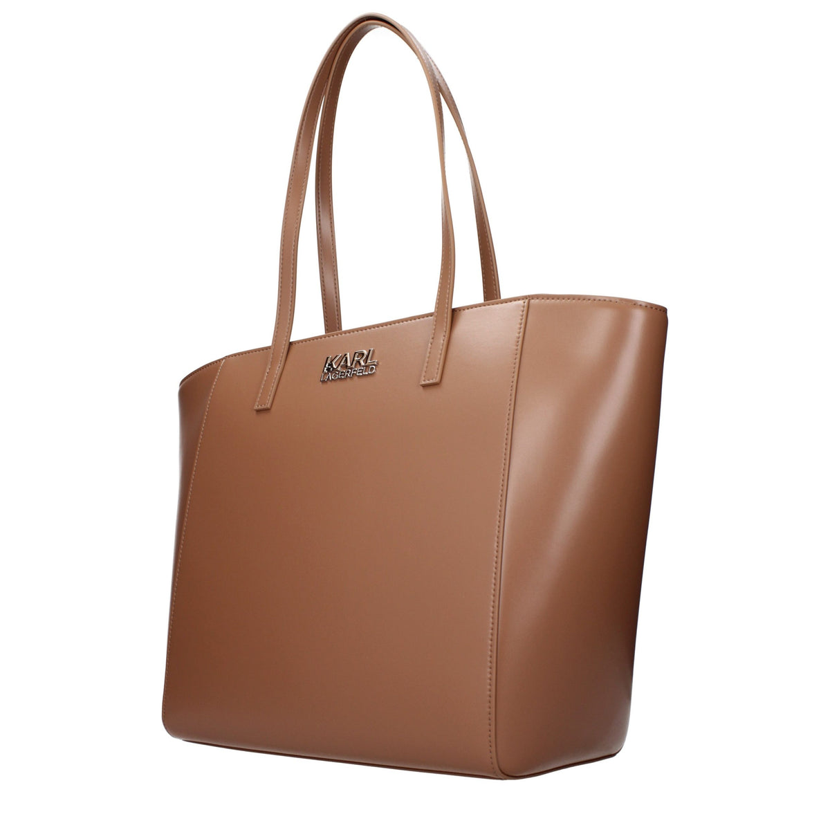 Borsa a Spalla Karl Lagerfeld Marrone in Polietilene
