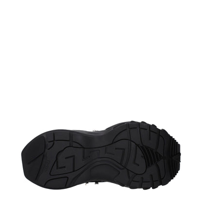 Sneakers Chunky Versace in Tessuto Nero
