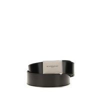 Cintura Regular Givenchy in Pelle di Vitello Nera