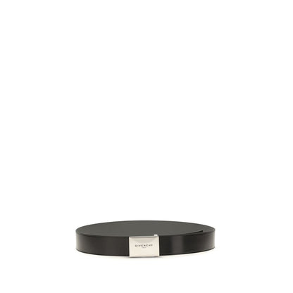 Cintura Regular Givenchy in Pelle di Vitello Nera