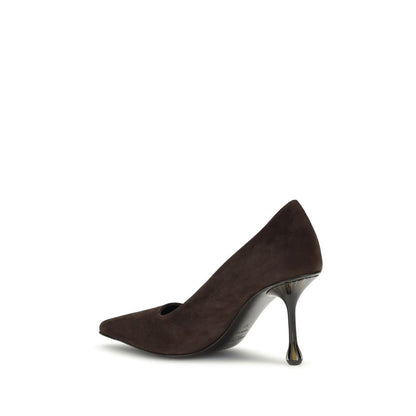 Décolleté con Tacco Alto in Pelle Marrone Jimmy Choo