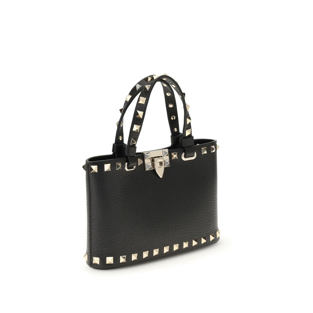 Borsa Valentino Garavani in pelle di vitello nera