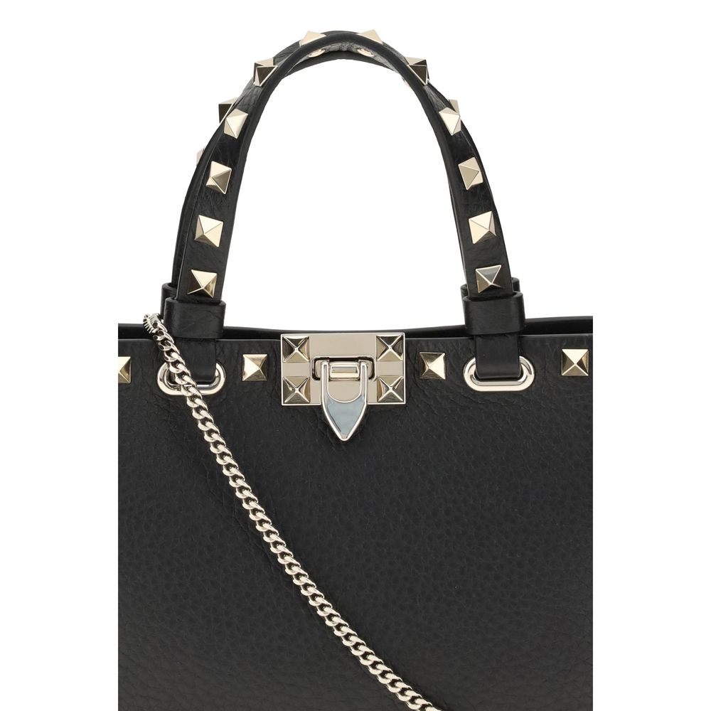 Borsa Valentino Garavani in pelle di vitello nera