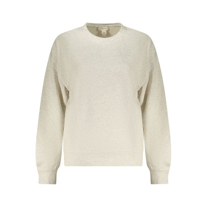 Felpa da donna in cotone grigio Calvin Klein