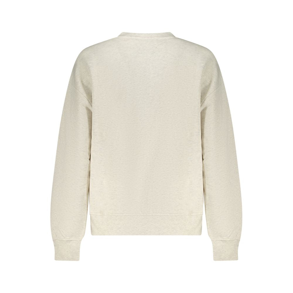Felpa da donna in cotone grigio Calvin Klein
