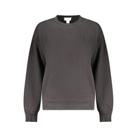Felpa da donna in cotone nero Calvin Klein