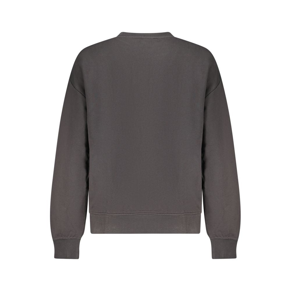 Felpa da donna in cotone nero Calvin Klein
