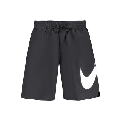 Costume da bagno corto da uomo Nike in poliestere nero