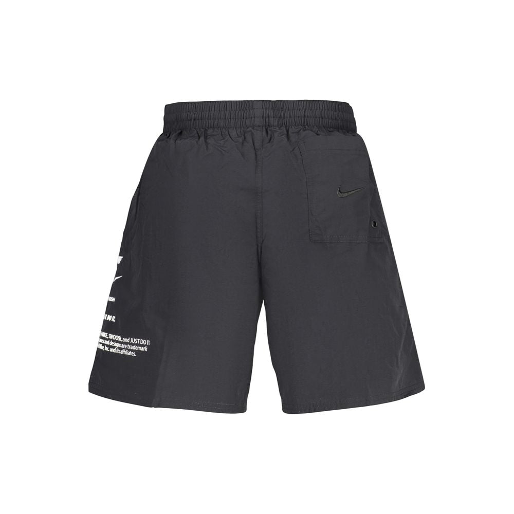 Costume da bagno corto da uomo Nike in poliestere nero
