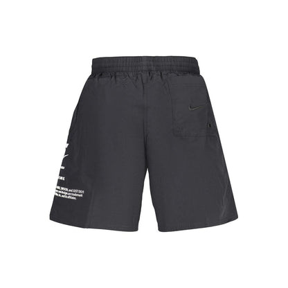 Costume da bagno corto da uomo Nike in poliestere nero