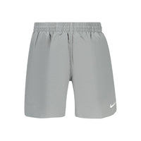 Costume da bagno da uomo Nike in poliestere grigio