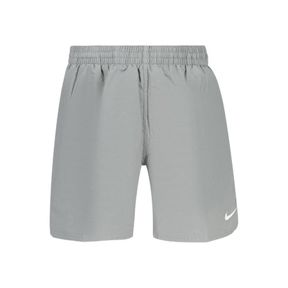 Costume da bagno da uomo Nike in poliestere grigio