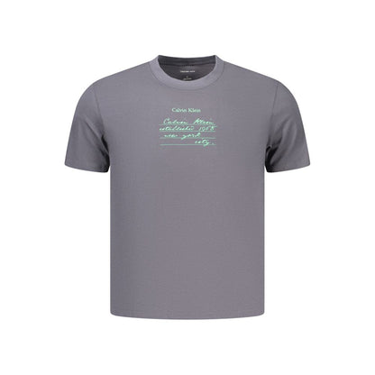 T-shirt Calvin Klein da uomo in cotone grigio