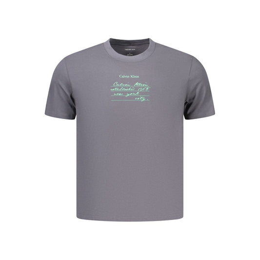 T-shirt Calvin Klein da uomo in cotone grigio