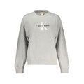 Sweat-shirt femme en coton gris Calvin Klein
