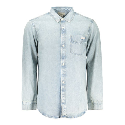 Chemise homme en coton Azzurro Calvin Klein