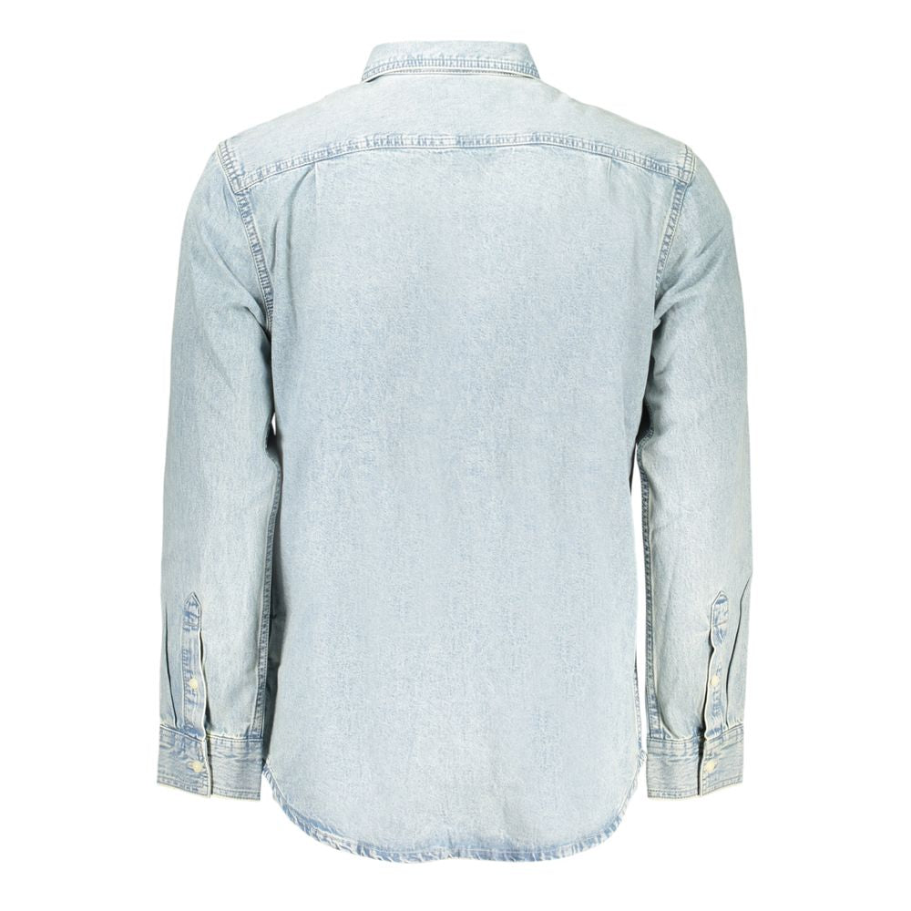 Chemise homme en coton Azzurro Calvin Klein