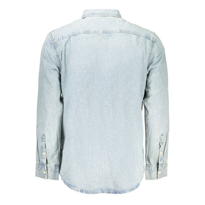 Chemise homme en coton Azzurro Calvin Klein