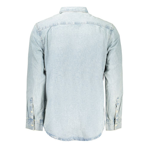 Calvin Klein Azzurro Baumwoll Herrenhemd