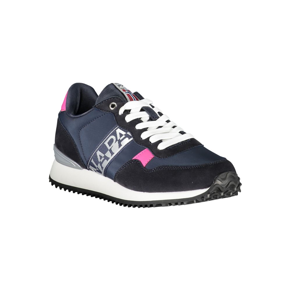Baskets Napapijri bleues en polyester pour femme