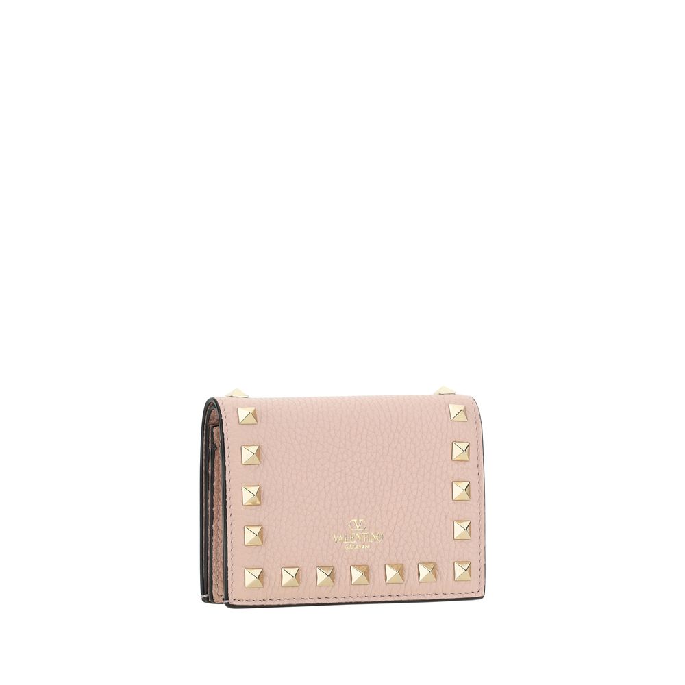 Portefeuille en cuir de veau multicolore Bos Taurus Valentino Garavani