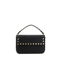 Sac porté épaule Valentino Garavani en cuir de veau noir