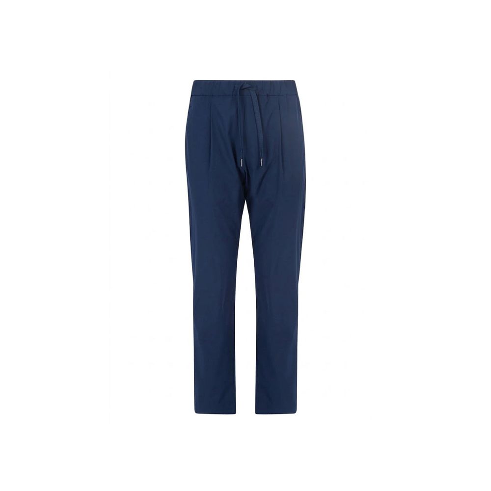 Herno Pantaloni Casual Blu in Elastan