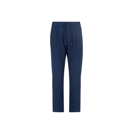 Herno Pantaloni Casual Blu in Elastan
