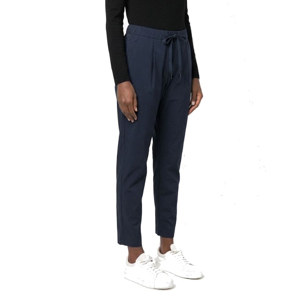 Herno Pantaloni Casual Blu in Elastan