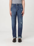 Brunello Cucinelli Jean droit en denim bleu