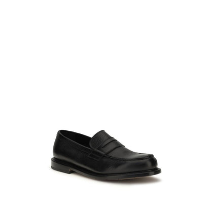 Mocassins à enfiler en cuir de veau noir Premiata