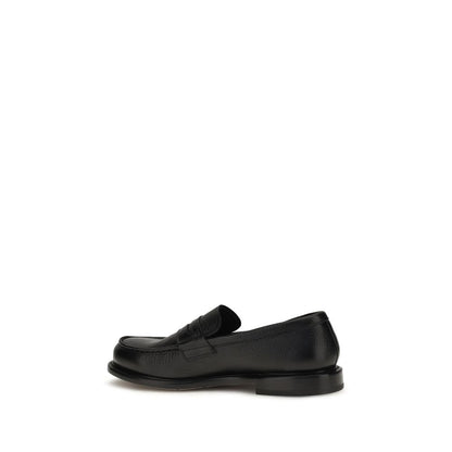 Mocassins à enfiler en cuir de veau noir Premiata