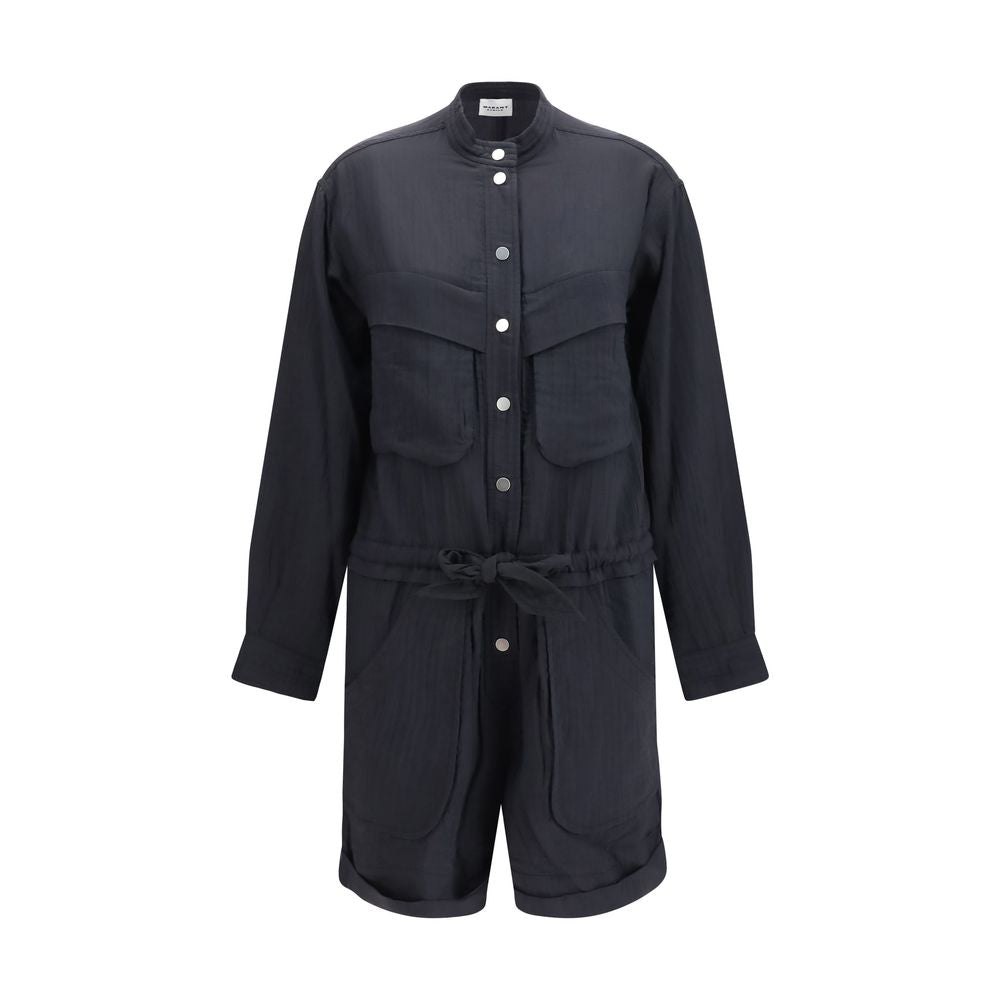 Combinaison en viscose noire Isabel Marant Étoile